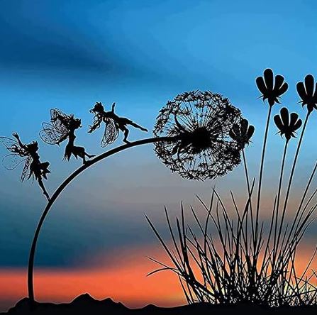 Pusteblume Stahlskulptur