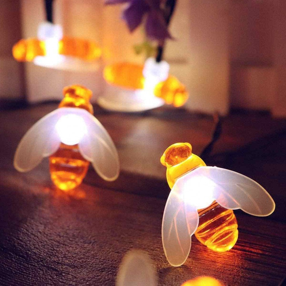 Honigbiene Solar-Lichterkette - Wasserdicht & Gartenfreundlich