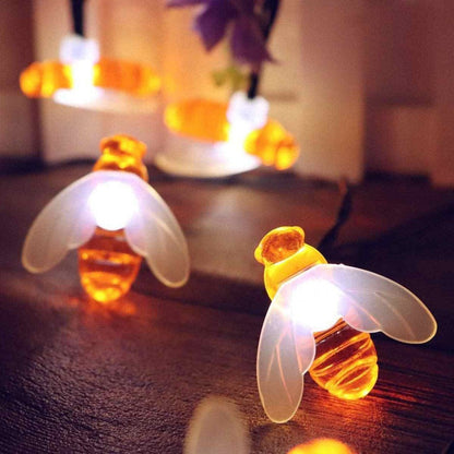 Honigbiene Solar-Lichterkette - Wasserdicht & Gartenfreundlich