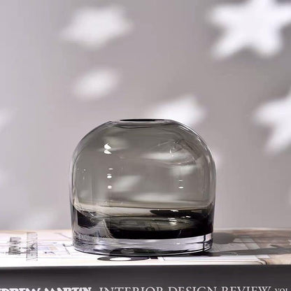 Garduru Smokey Glass Vase Schwarzer Rauch