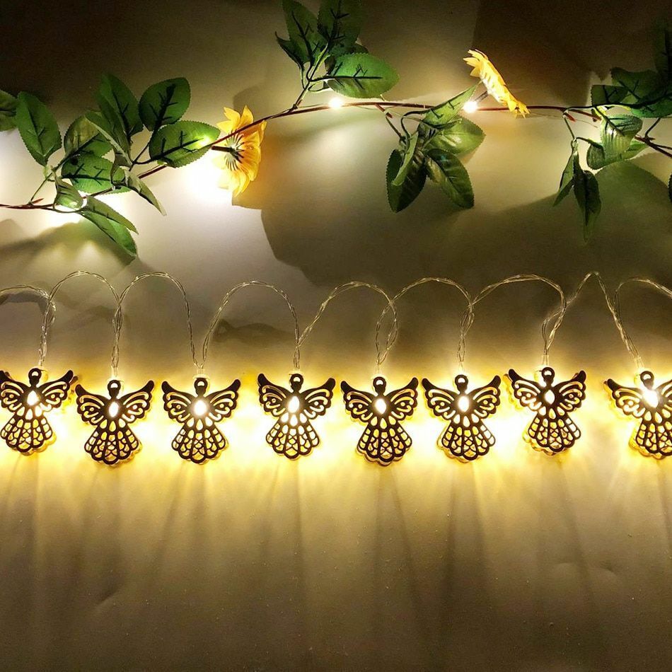 Moderne Gold Angel String Light - Langes Eisen - Feenlichtlicht